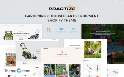 Practize - Gardening & Houseplants Equipment Shopify Theme