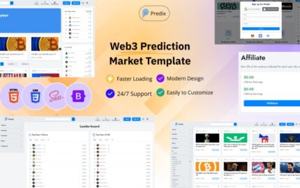 Predix - Template HTML Pasar Prediksi dan Taruhan Web3