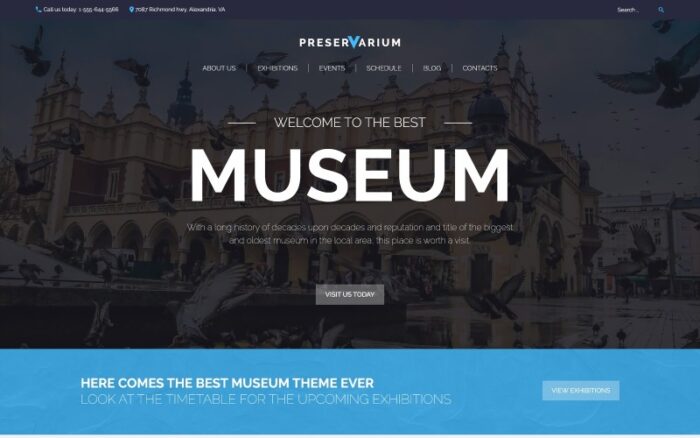 Preservarium - Tema WordPress Responsif Museum