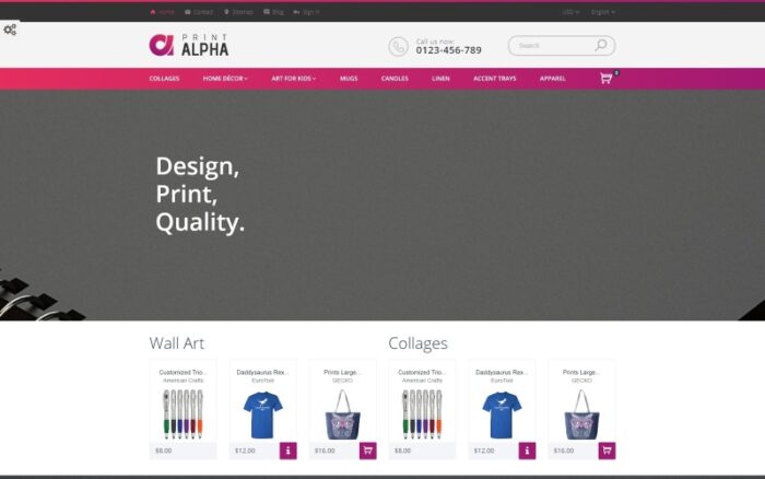 PrintAlpha - Tema PrestaShop Desain & Dekorasi