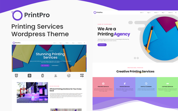 PrintPro - Tema Wordpress Layanan Percetakan