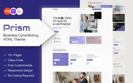 Prism - Template HTML Situs Web Pelatih Kehidupan & Bisnis