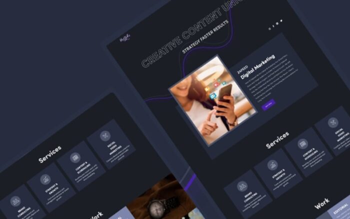 Pritiko - Digital Agency Landing page