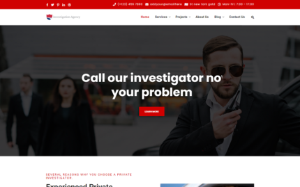 Private Investigation html Website Template