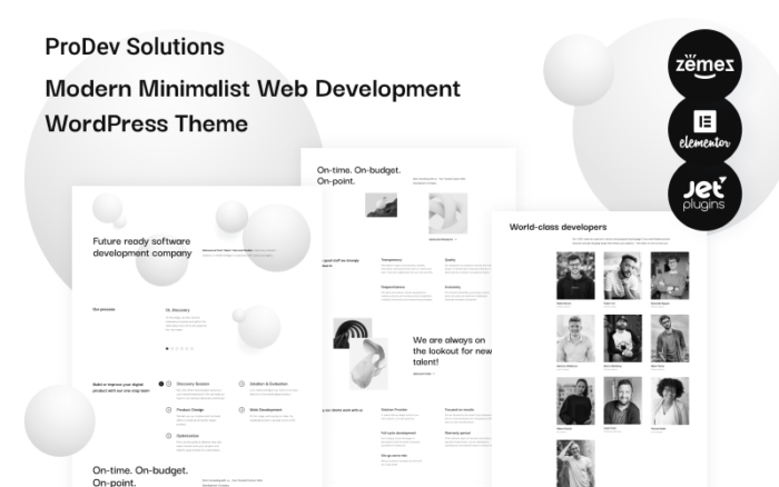 ProDev Solutions - Tema WordPress Pengembangan Web Minimalis Modern