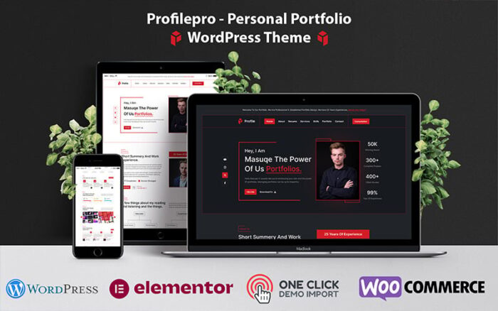 Profilepro - Tema WordPress Portofolio Pribadi