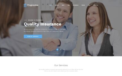 Progresif - Template Halaman Arahan Bootstrap4 HTML Bersih Asuransi