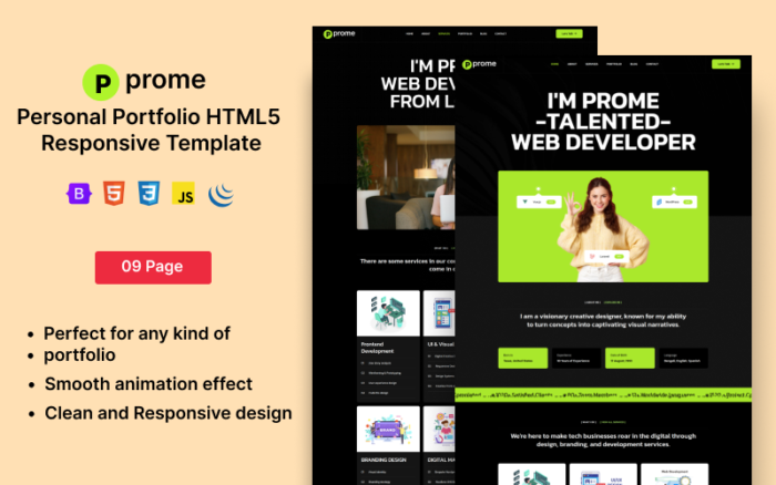 Prome - Personal Portfolio HTML5 Responsive Template