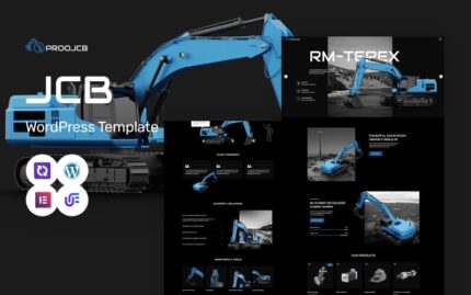 Proojcb - Heavy Machinery And Construction WordPress Elementor Theme