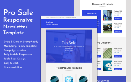 ProSale - Responsive Ecommerce Email Newsletter Template