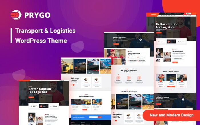 Prygo - Tema WordPress Transportasi & Logistik