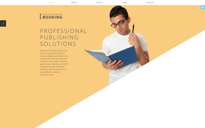 Template Joomla Responsif Perusahaan Penerbitan