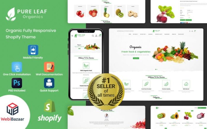 Pureleaf - Tema Shopify Organik