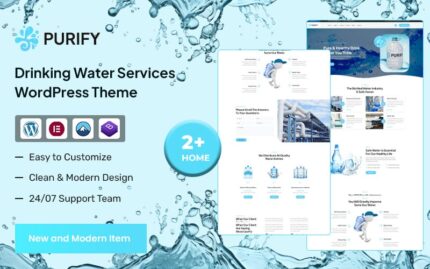 Purify - Tema WordPress Layanan Air Minum dan Pengiriman