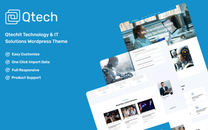 qtechit - Tema WordPress Solusi Teknologi & TI