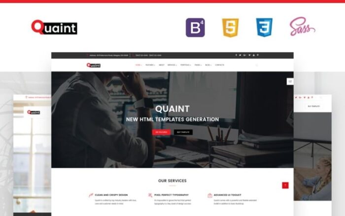 Quaint - Template Situs Web Bisnis Fleksibel dan Serbaguna