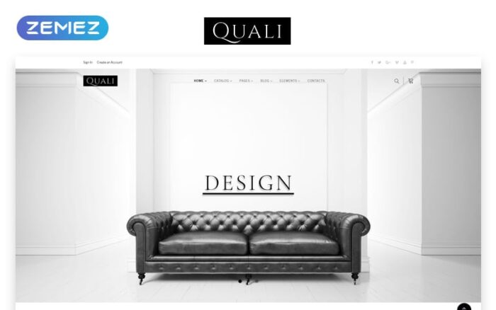 Quali - Template Situs Web Responsif Multihalaman untuk Furnitur