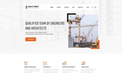 Quality Group - Construction Company Clean Multipage HTML5 Website Template