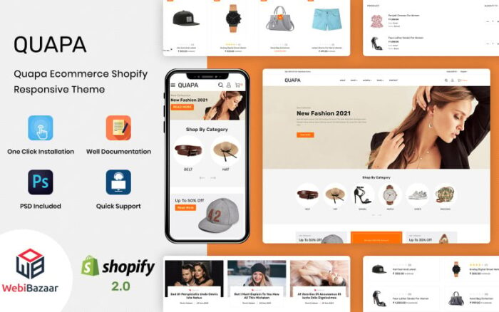 Quapa - Tema Shopify Premium Responsif Serbaguna untuk Pakaian & Mode