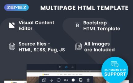 Quarter - Template Situs Web Siap Pakai untuk Konstruksi