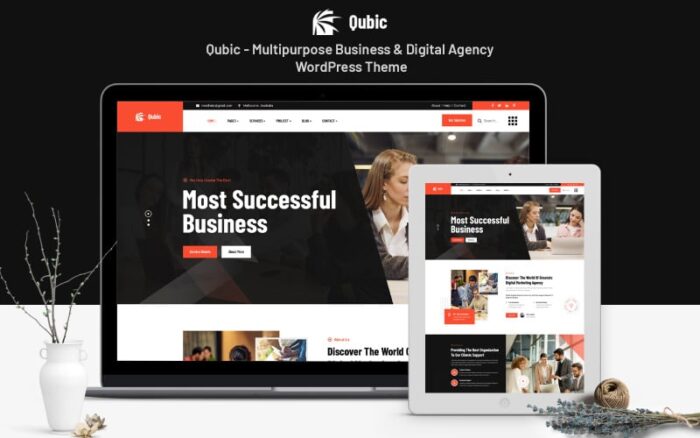 Qubic - Tema WordPress Agensi Digital & Bisnis Serbaguna