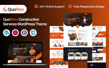 Quoron - Construction Service WordPress Theme.