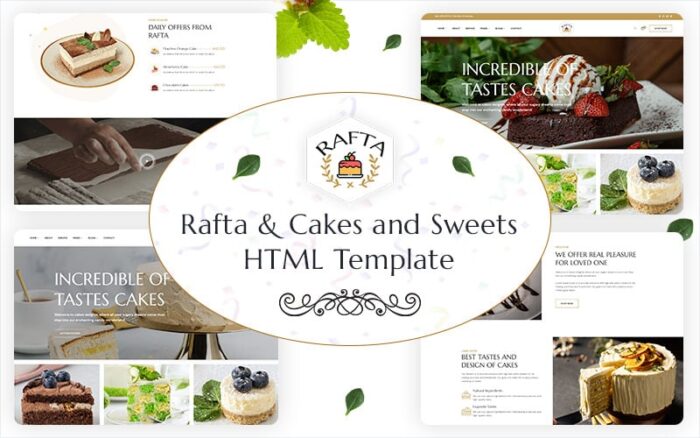 Rafta – Template Situs Web Kue dan Manisan