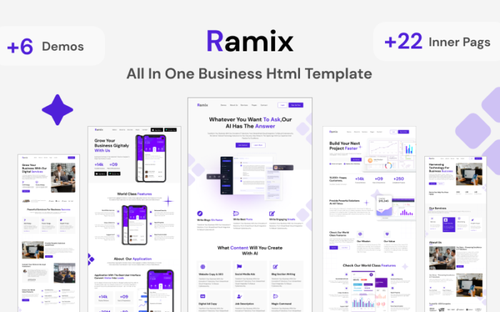 Ramix - Template Situs Web Responsif Bisnis Serbaguna