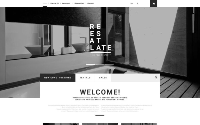 Template OpenCart Properti