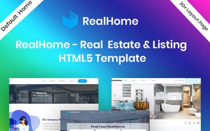 RealHome - Template Situs Web HTML5 Bootstrap untuk Daftar & Properti