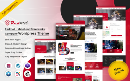 Redmet - Metal and Steelworks Company WordPress Theme