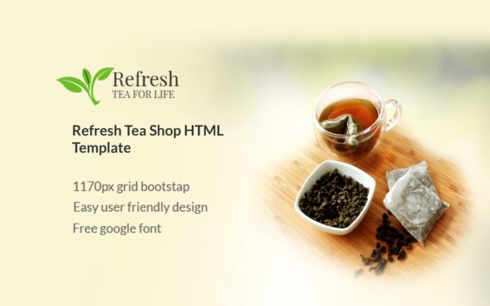 Refresh Tea - Responsive Bootstrap HTML Website