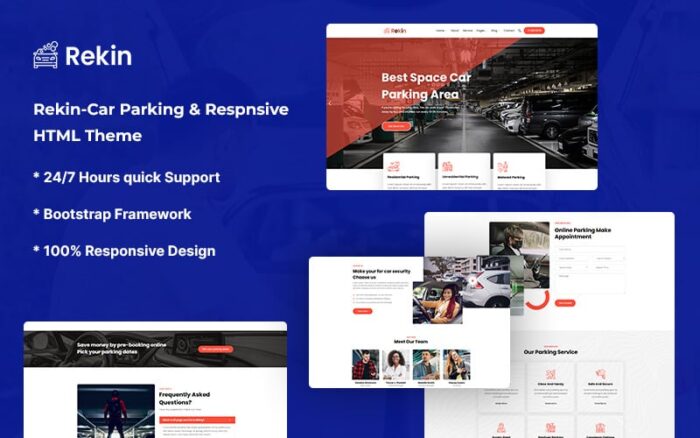 Rekin – Template Situs Web Parkir Mobil