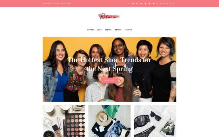Relarum - Tema WordPress Elementor Klasik Serbaguna untuk Blog Wanita