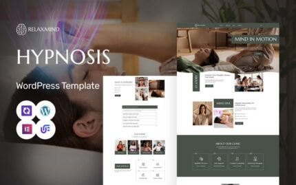 Relaxmind - Hypnosis And Meditation Services WordPress Elementor Theme