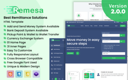 Remesa - Template HTML Solusi Remitansi Terbaik