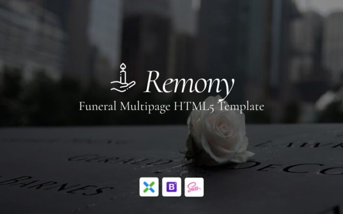 Remony - Template Situs Web Responsif Rumah Duka