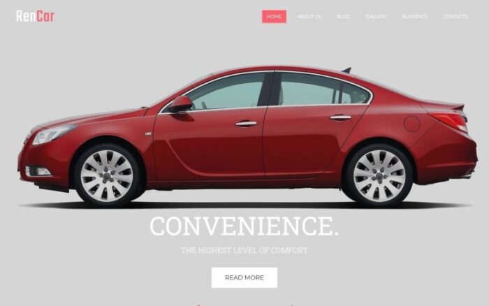 RenCar - Template Situs Web HTML Novi Minimal Siap Pakai untuk Mobil