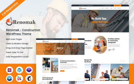 Renomak - Tema WordPress Konstruksi