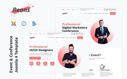 Reons - Event & Conference Joomla 4 Template