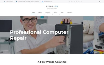 Repair Fix - Computer Repair Company HTML5 Website Template