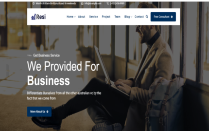 Resi - Business And Agency HTML Web template