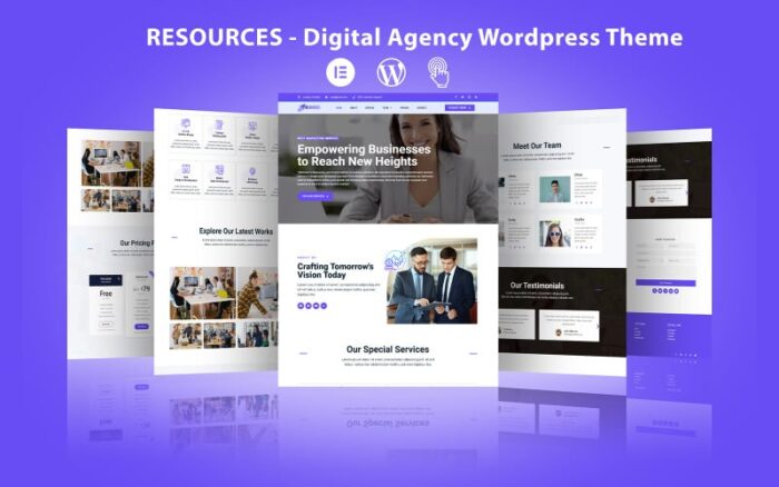 Sumber Daya - Tema WordPress Agensi Digital