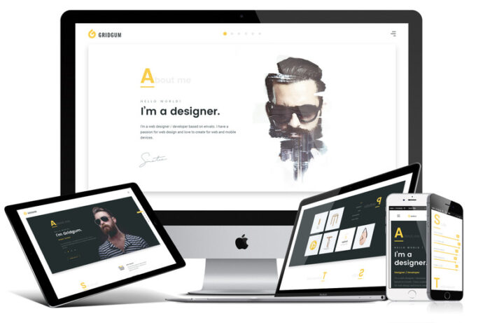 Template Halaman Arahan Bootstrap 4 Freelancer - Fitur Gambar 1