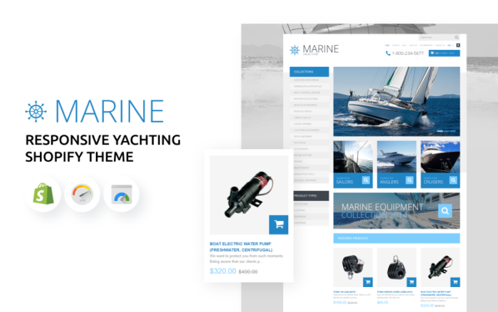 Tema Shopify Yachting Responsif