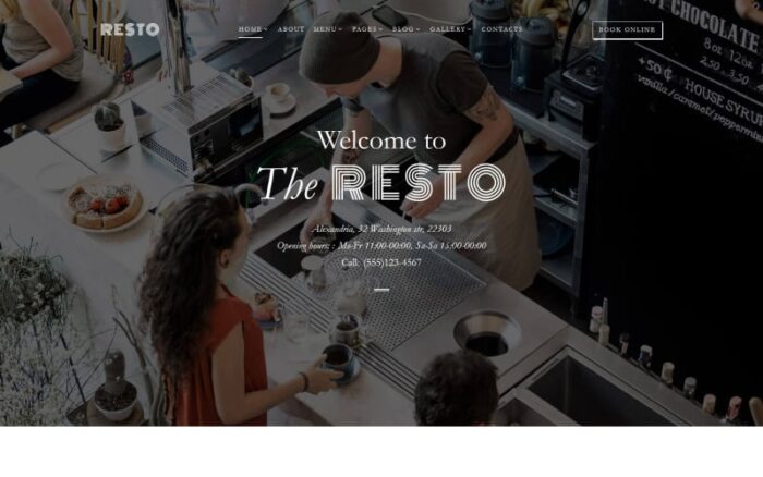 Template Situs Web Multihalaman Resto - Kafe & Restoran