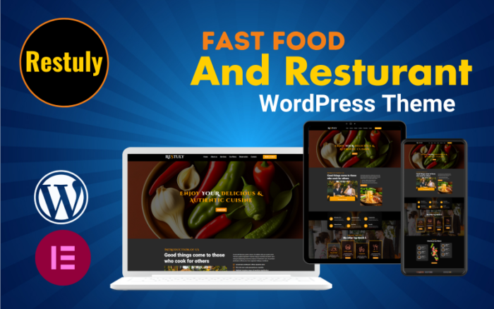 Restuly Makanan Cepat Saji Dan Restoran Tema Wordpress Responsif Penuh