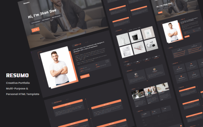 Resumo - Personal Portfolio HTML Template