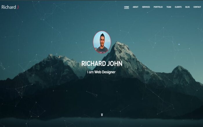 Richard John  Personal Portfolio One Page HTML5 Template