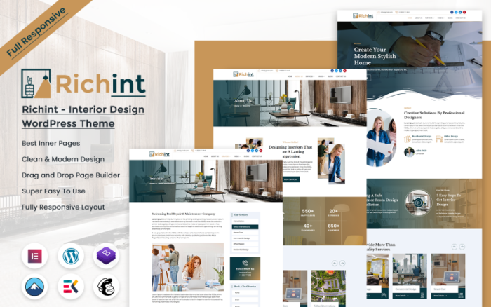 Richint - Tema WordPress Desain Interior